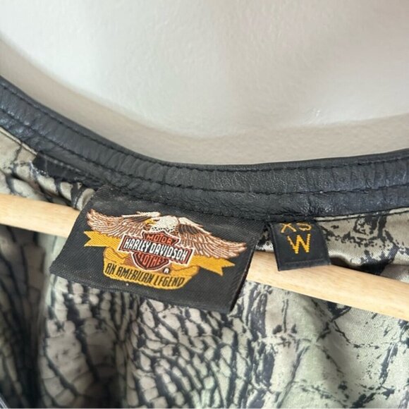 Harley-Davidson Black Leather Crop Top - Picture 2 of 6